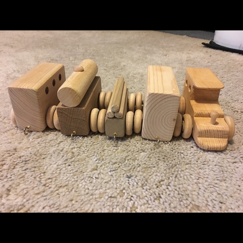Wooden train set - Picture 6 of 10